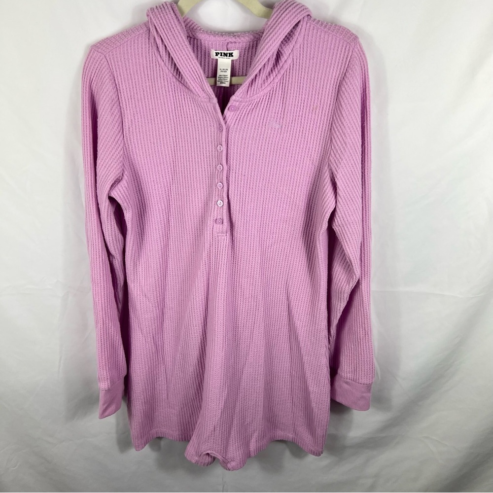 PINK Victoria's Secret Women's Hooded Romper flawed